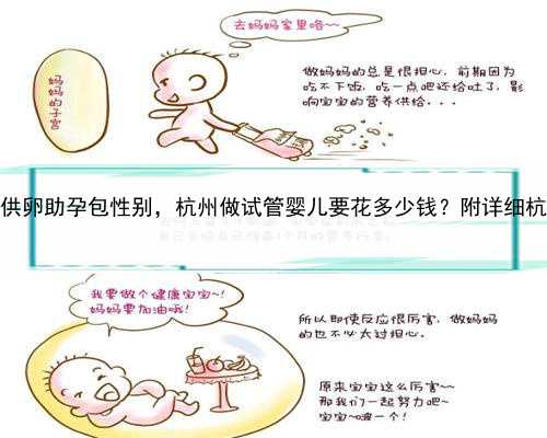 供卵又代孕孩子，杭州供卵助孕包性别，杭州做试管婴儿要花多少钱？附详细杭